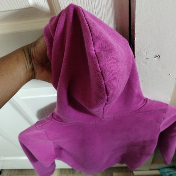 Gap lavender purple Logo pullover sweatshirt hoodie girl size  small - Picture 6 of 15